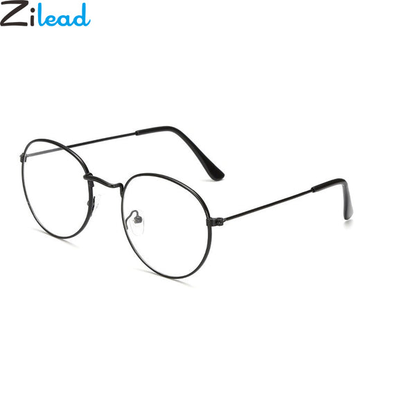 Zilead Oval Metal Reading Glasses Clear Lens Men Women