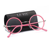 Youth Round Glasses Frame for Boys and Girls Eyeglasses Grade Glasses Frame Eye wear Optical Lens Suitable