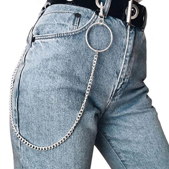 Punk Pants Trousers Jean Wallet Chain
