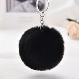 8cm Rsimulation Abbit Fur Ball Fluffy Pom Pom Keychains