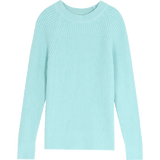 Multicolor Solid Minimalist Knit Casual Pullover Sweater Women