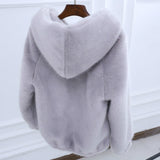 Sheepskin  Women's Hooded Coat