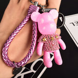 Cute Bag Charm Holder Cartoon Resin Key Chain