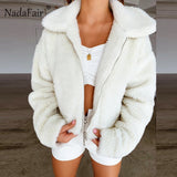 Nadafair Teddy Coat Women Winter Faux Fur Coat