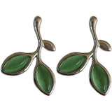 sweet green stude students earrings women