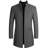 Thick Warm Men Gray Jacket Mens Overcoat 3xl 4xl