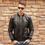Sheepskin Slim Aviation Genuine Leather Jacket