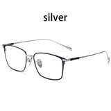 Men Pure Titanium Glasses Frame Brand Design IP Plating Optical Glasses Oculos Myopia Multifocal Frame Square Eye wear