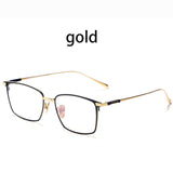 Men Pure Titanium Glasses Frame Brand Design IP Plating Optical Glasses Oculos Myopia Multifocal Frame Square Eye wear