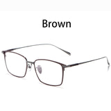 Men Pure Titanium Glasses Frame Brand Design IP Plating Optical Glasses Oculos Myopia Multifocal Frame Square Eye wear